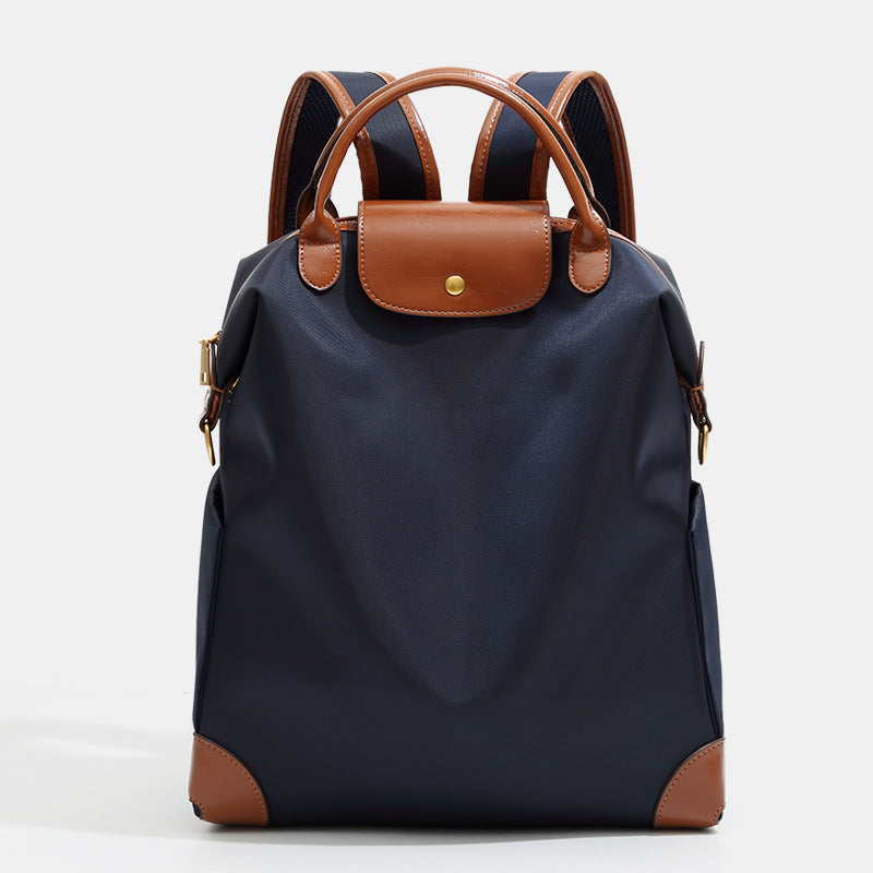 Women's High-grade Commuter Computer Convenient Large Capacity Nylon Contrast Leisure Backpack