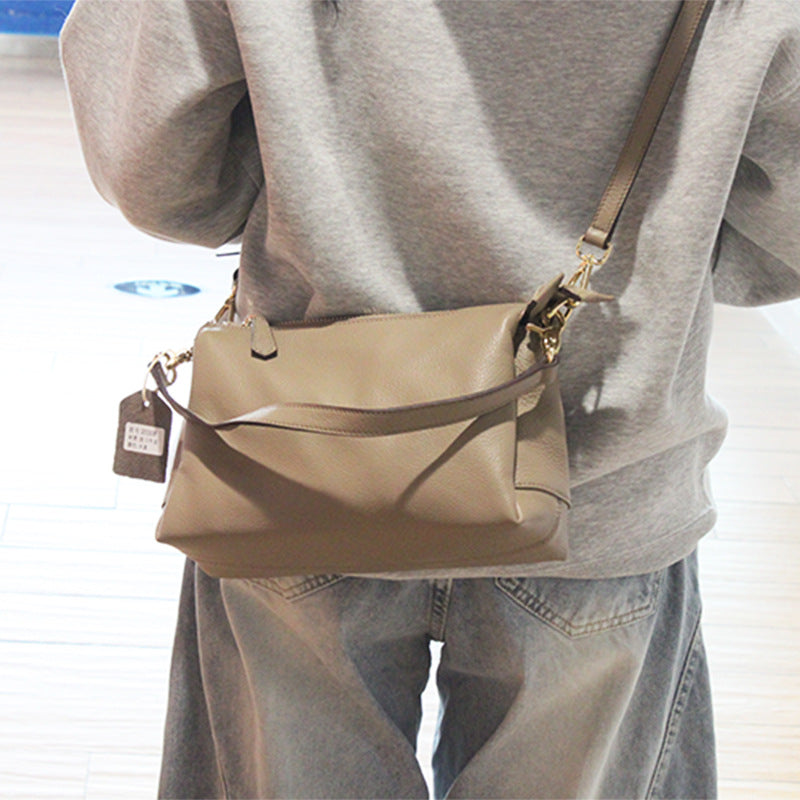 Korean Style Versatile Soft Leather High-grade Women's Messenger Bag