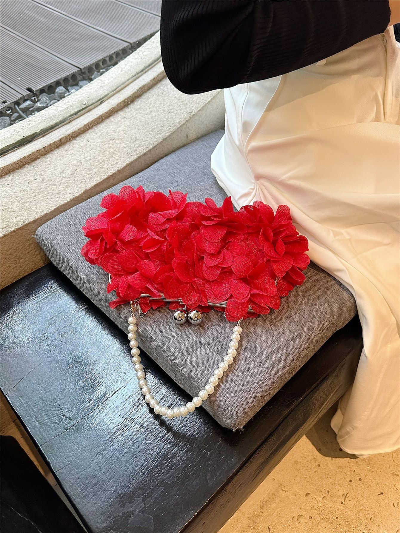 Petals Dinner Banquet Clutch Cheongsam Formal Dress Women's Handbag