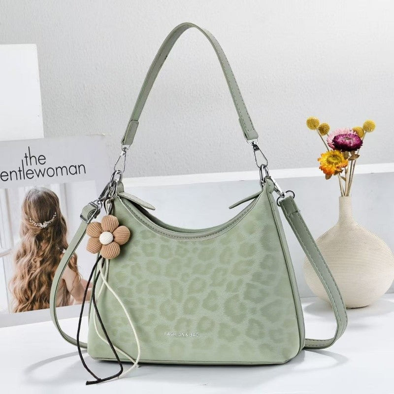 Women's Capacity Daily Commuter Underarm Personalized Leopard Bags