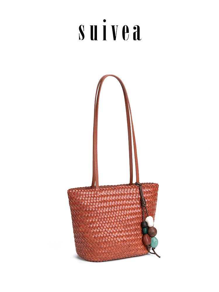 Style Hand-woven Vegetable Basket Large Capacity Tote Bag
