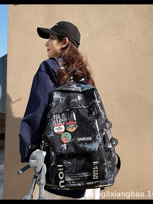 Men's Korean Large Capacity For Junior Senior Leisure Backpack