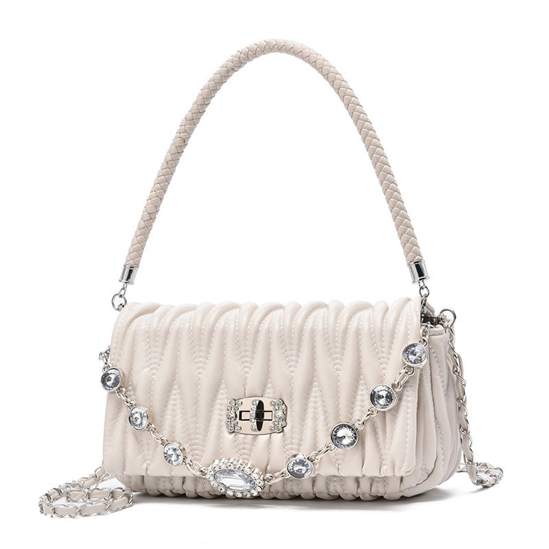 Women's French Minority Pearl Fashionable Underarm High-grade Versatile Women's Messenger Bag