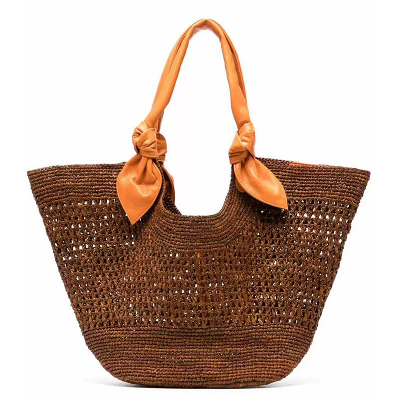 Women's Woven Portable Large Capacity Straw Tote Bag