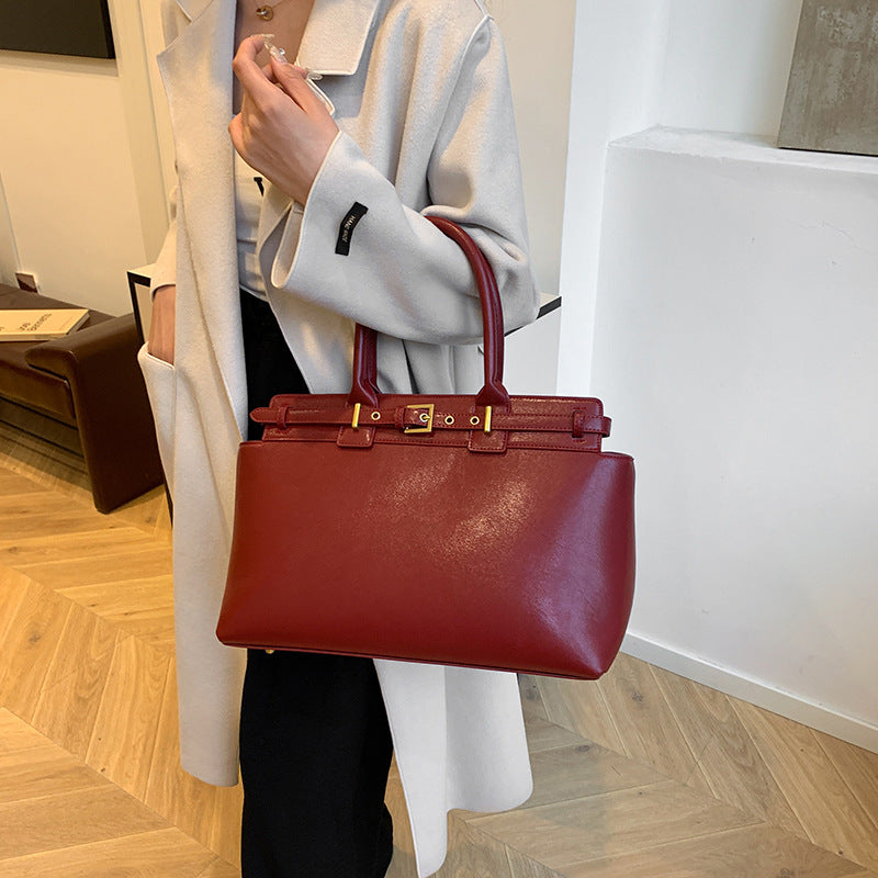 Retro Large Capacity Simple Fashion Commuter Tote Bags