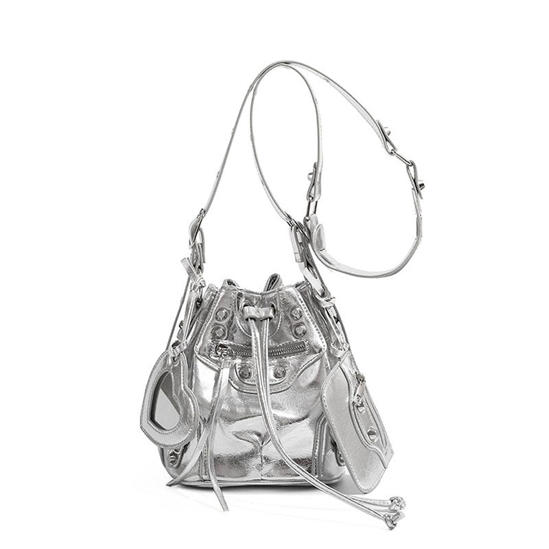 Women's Design High-grade Retro Punk Hot Rivet Women's Messenger Bag