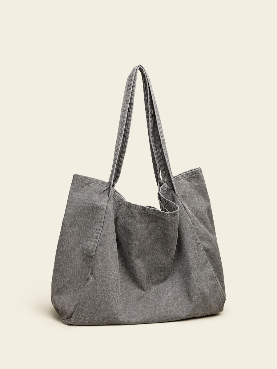 Women's Distressed Canvas For Idle Style Large Bags