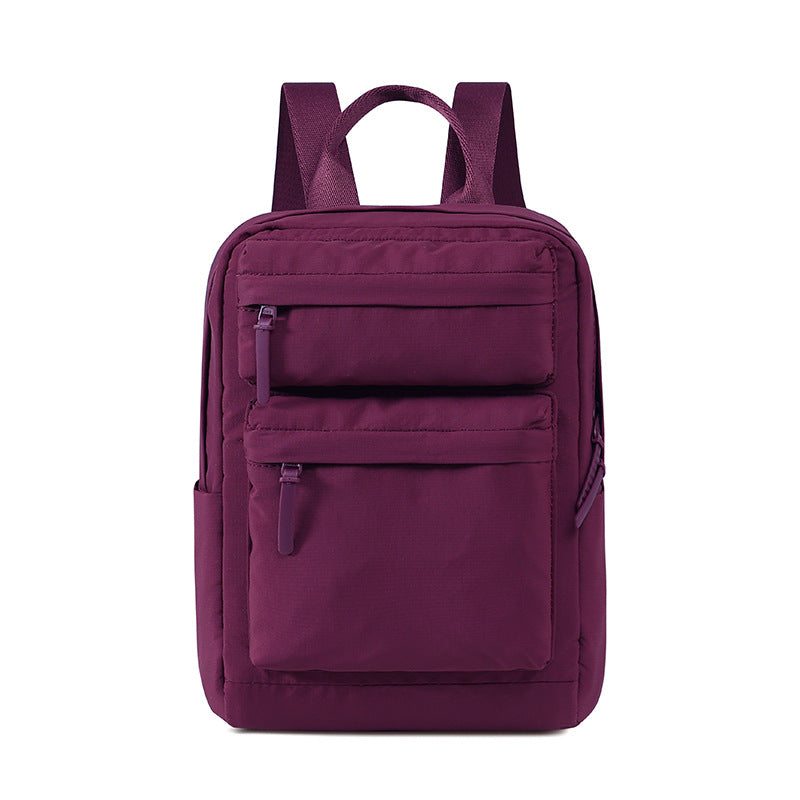 Capacity Pleated Solid Color Campus Computer Simple Junior Bags