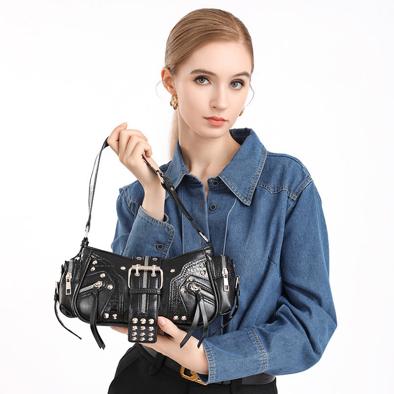 Retro Fashion Design Hot Commuter Motorcycle Women's Shoulder Bag
