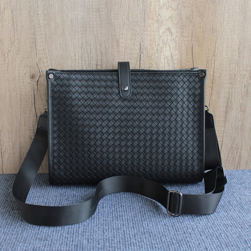 Men's Fashion Large Capacity Computer Soft Leather Bags
