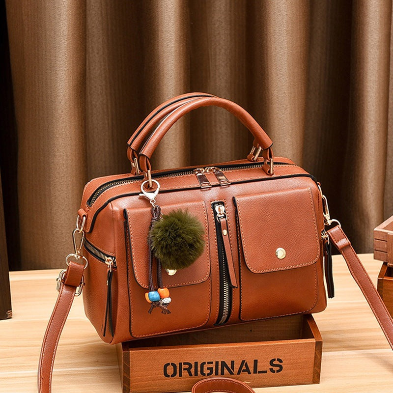 Stylish Women's Fashion Trendy Leather Pillow Shoulder Bags