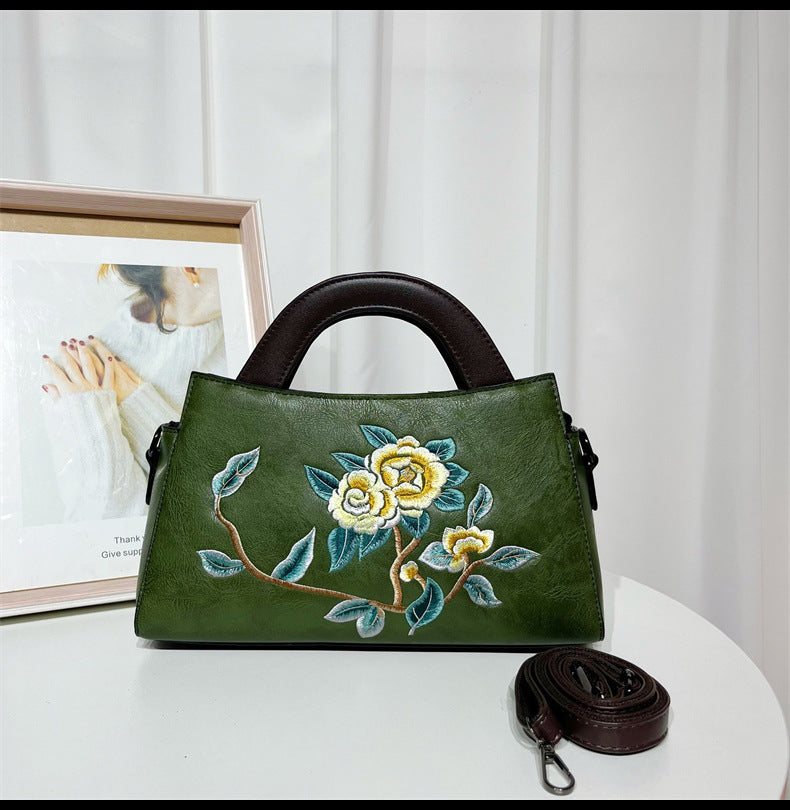 Embroidered Chinese Style National Cheongsam Matching Retro Bags