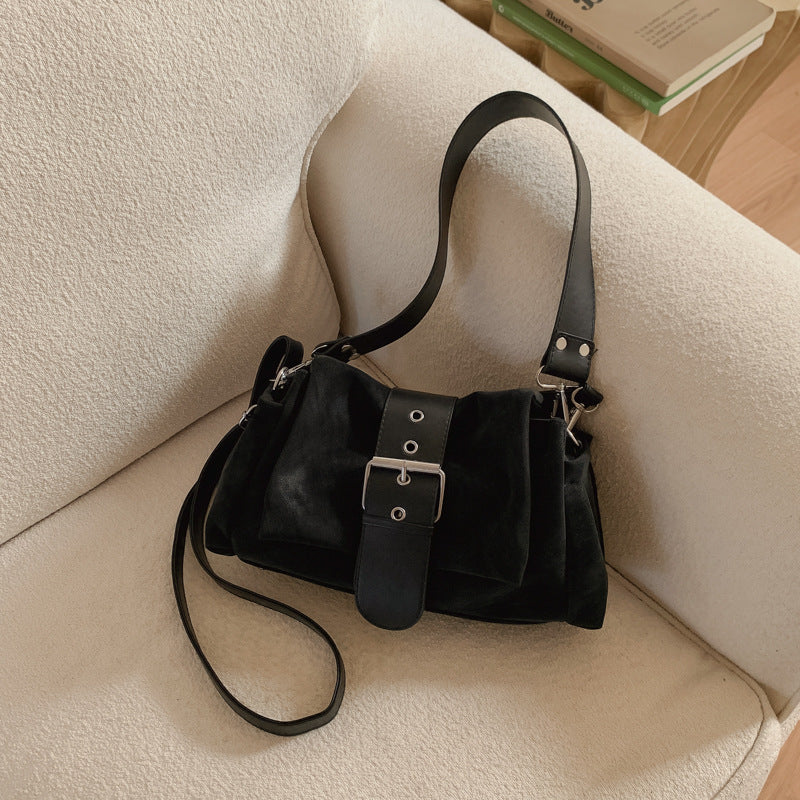 Women's Retro Brown Fashion Commuter Underarm Bags