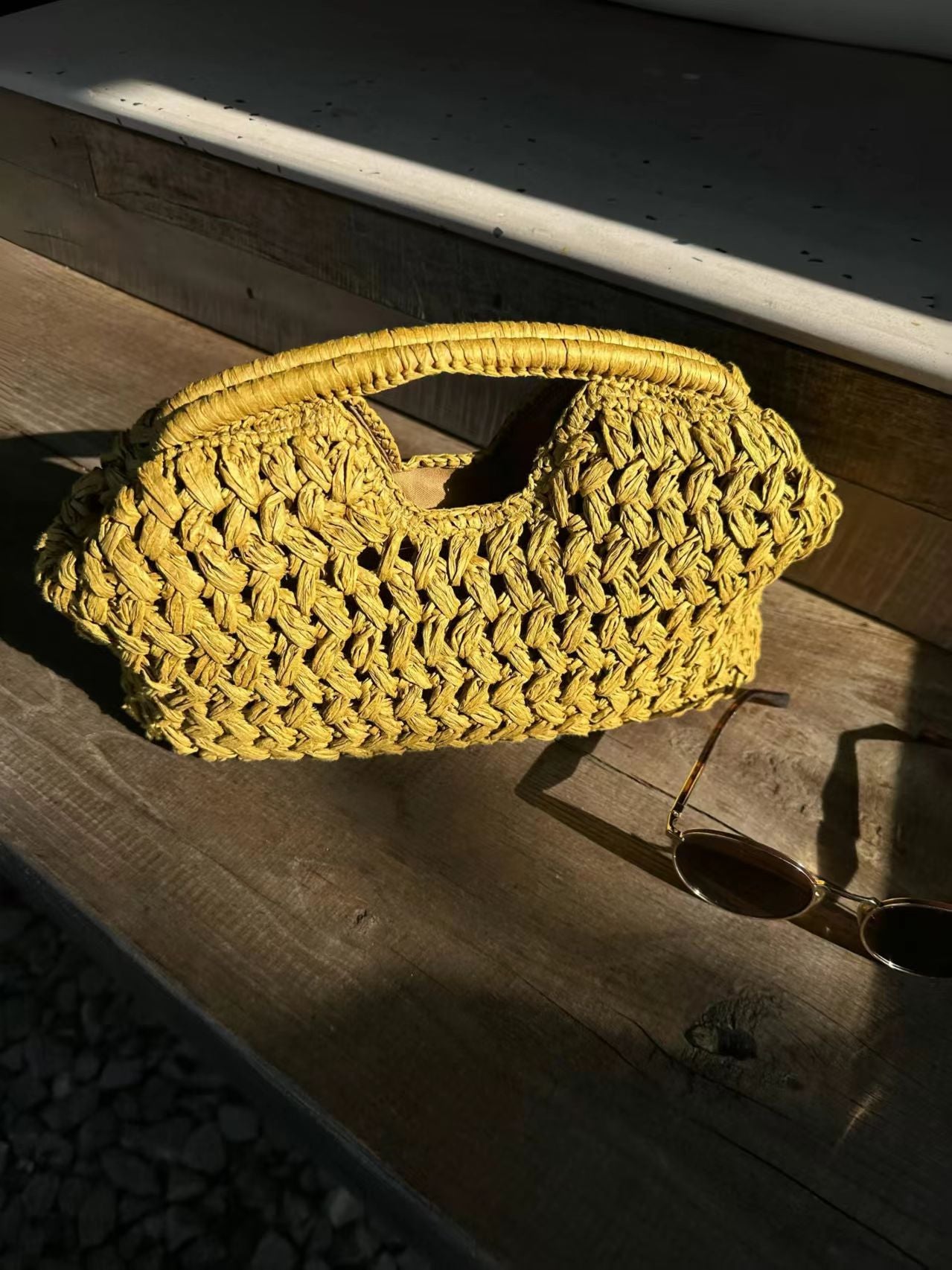 Women's Hand Carrying Straw Special Interest Light Luxury High Tote Bag