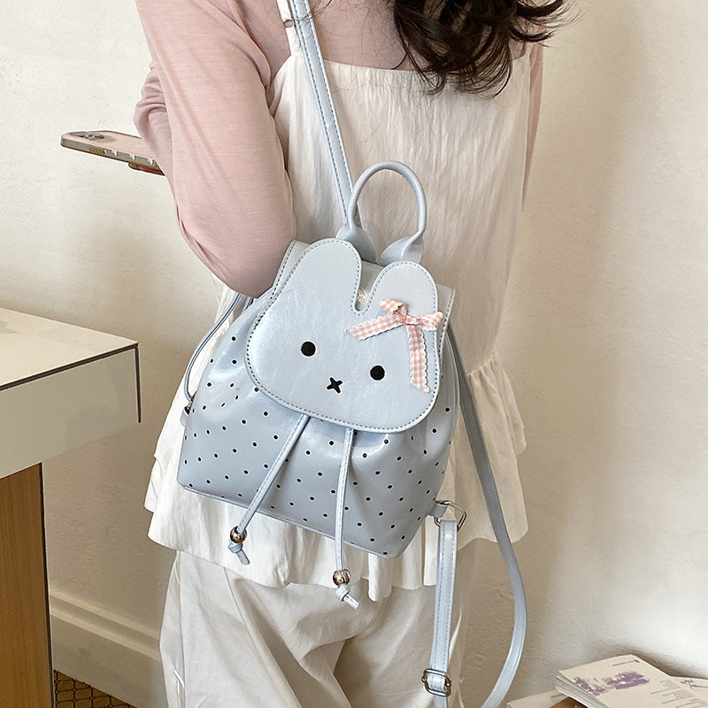 Women's Korean Style Cute Cartoon Rabbit Large Capacity Bags