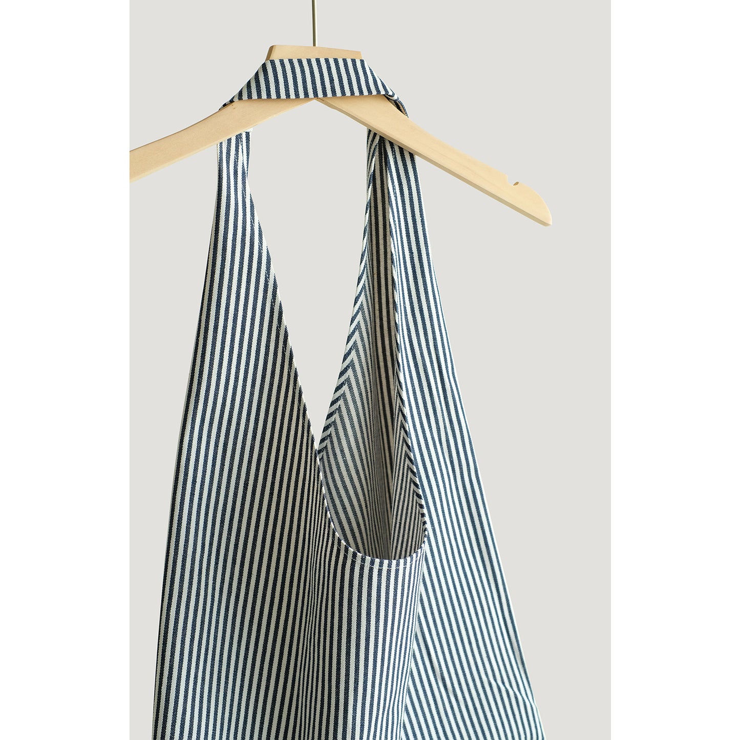 Women's Simple Portable Blue Striped Medium Daily Tote Bag