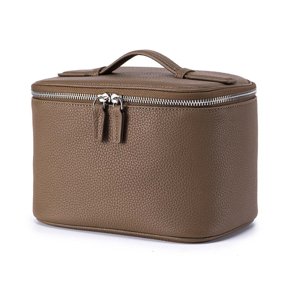 Top Layer Cowhide Large Capacity Partition Storage Female Portable Waterproof Bags