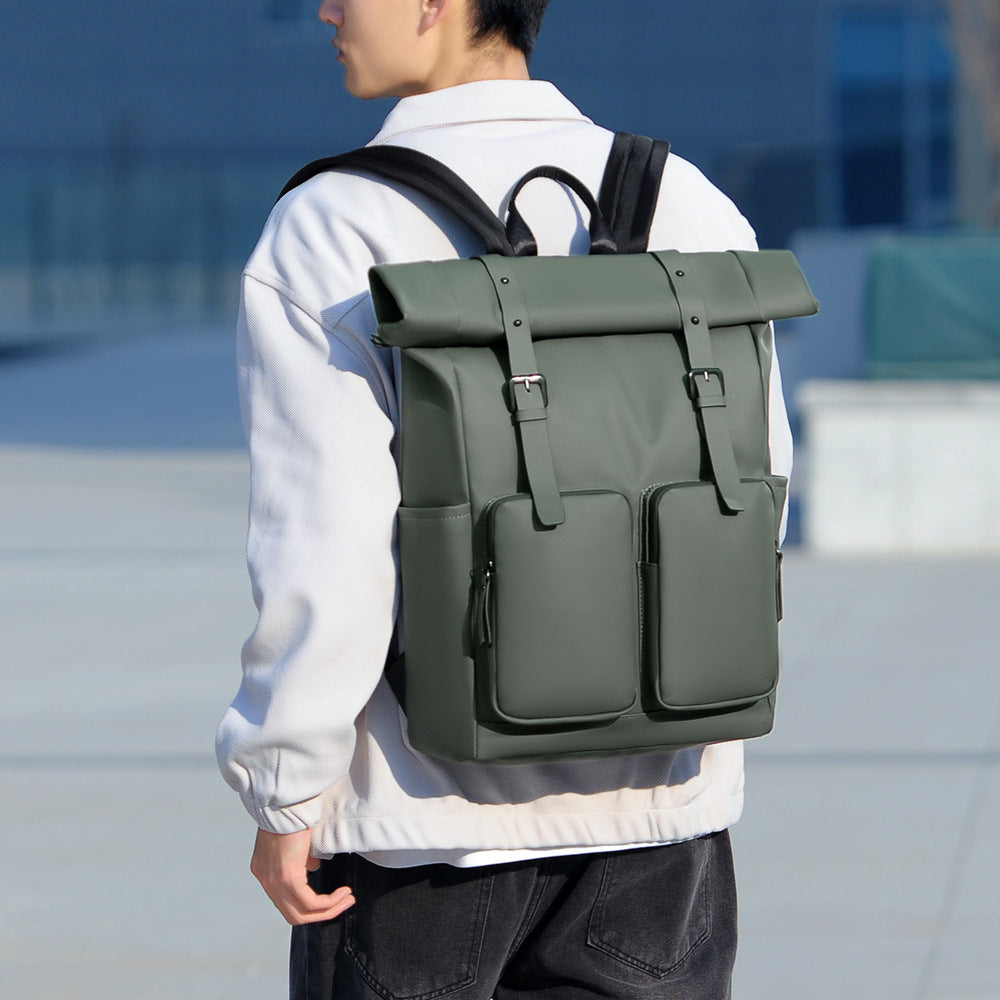 Men's Large Capacity Flip Korean Computer Lightweight Backpacks