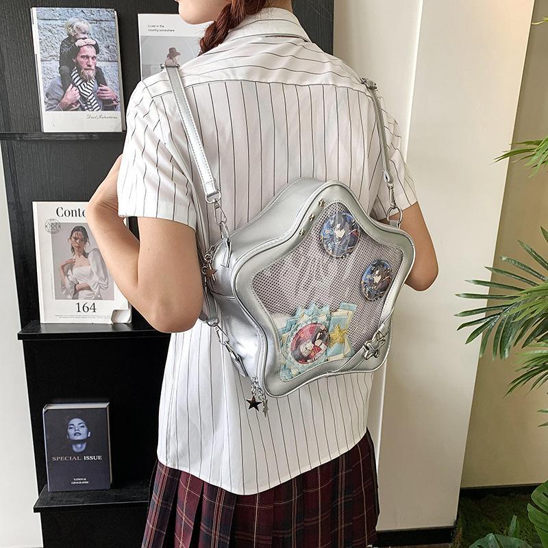Cute Mini Two-dimensional Bar Cartoon Sweet Cool Women's Shoulder Bag