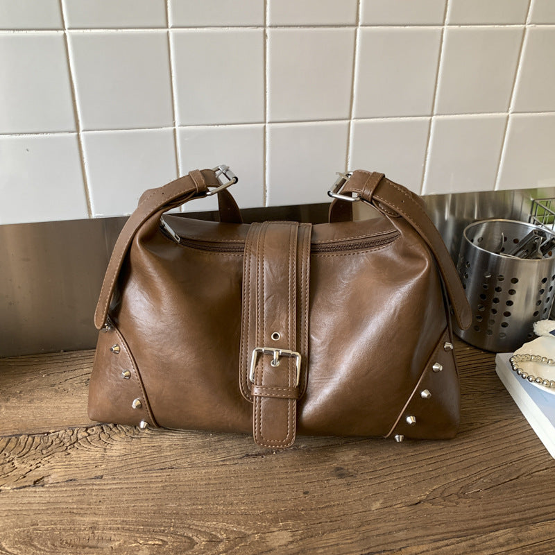 Women's Large Capacity Retro Dumpling Fashion One Underarm Niche Bags