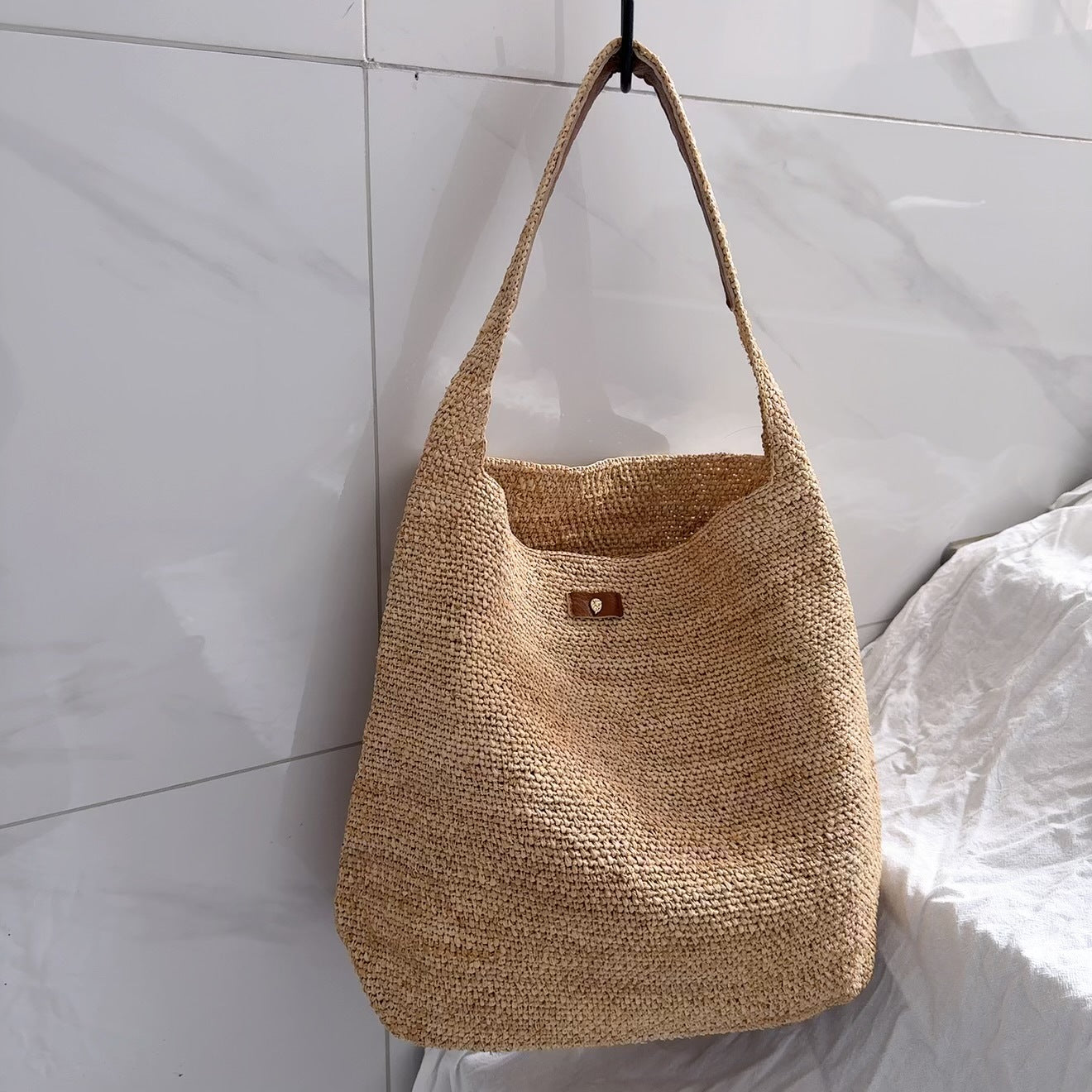 Women's Raffia Woven Summer Seaside Vacation Bucket Bags