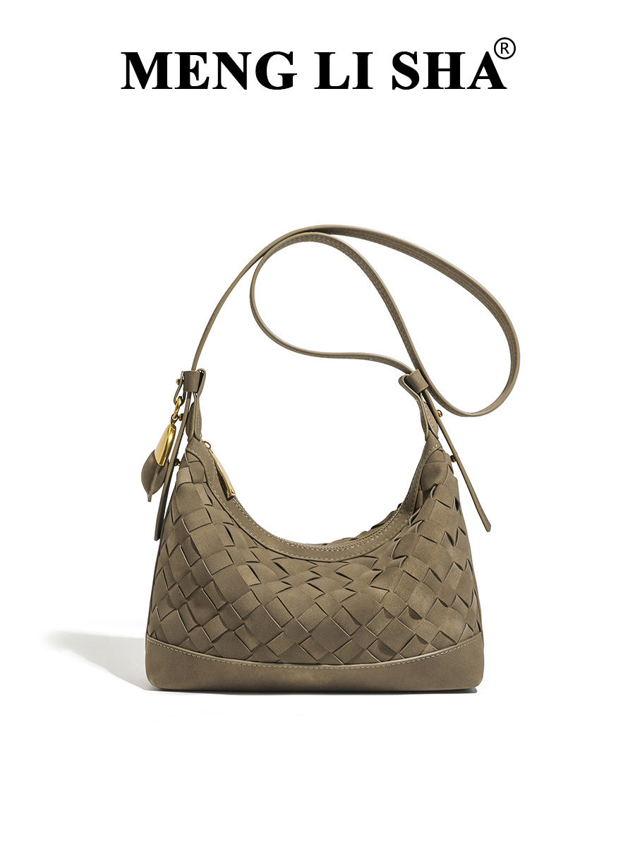 Women's Niche Woven Fashion Underarm High Sense One Shoulder Bags