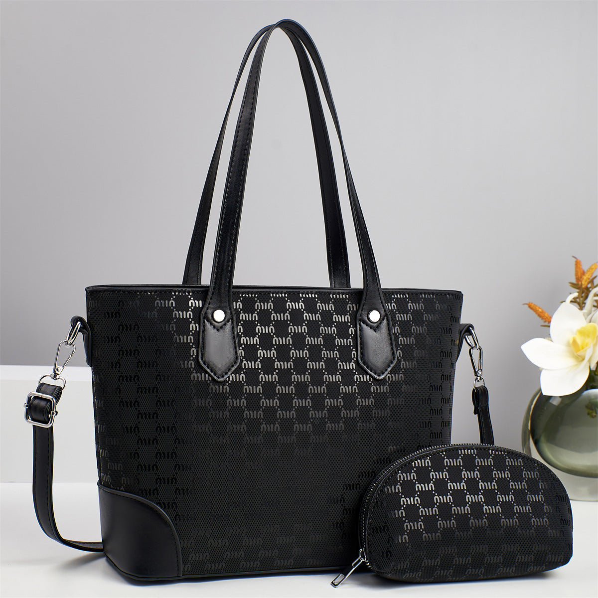 Women's Printed Vegetable Basket Mother Texture Bucket Bag