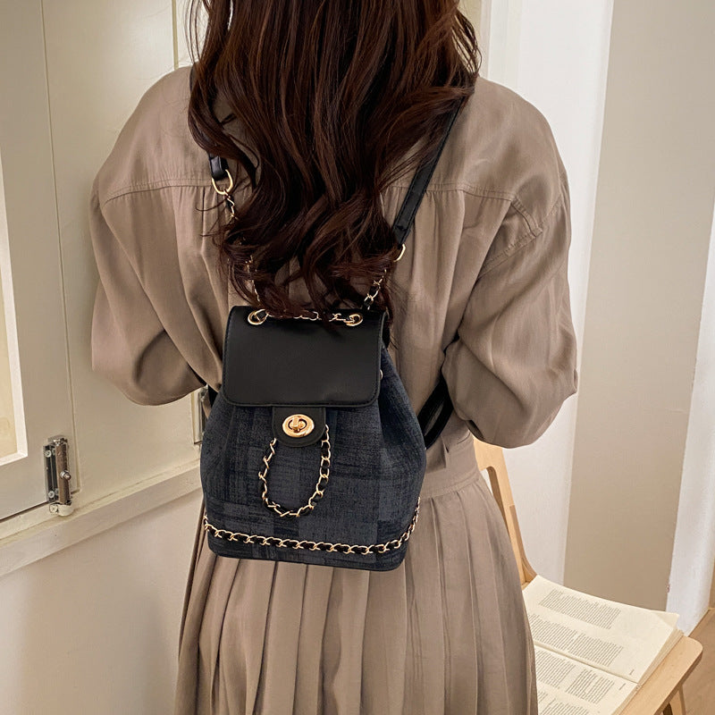 Women's High-grade Niche Chain Spring Fashion Daily Backpacks