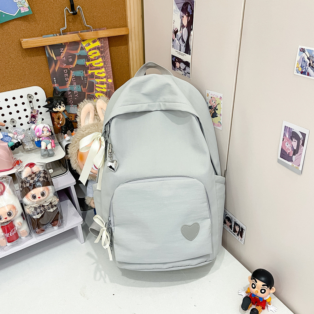 Solid Color Simple Good-looking Campus Lightweight Junior Women's Backpack