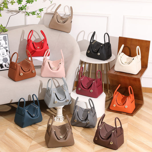 Women's Lindy Large Capacity Mummy Soft Leather Pillow Medical Box Women's Shoulder Bag