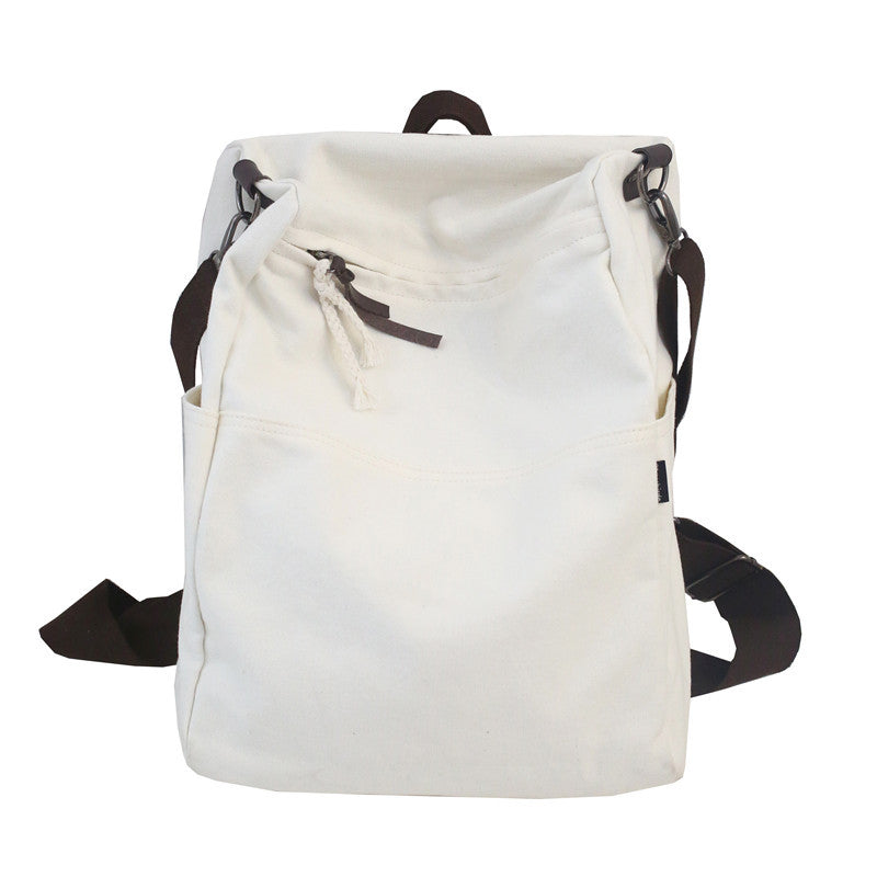 Large Capacity Waterproof Campus Simple Canvas Shoulder Bags
