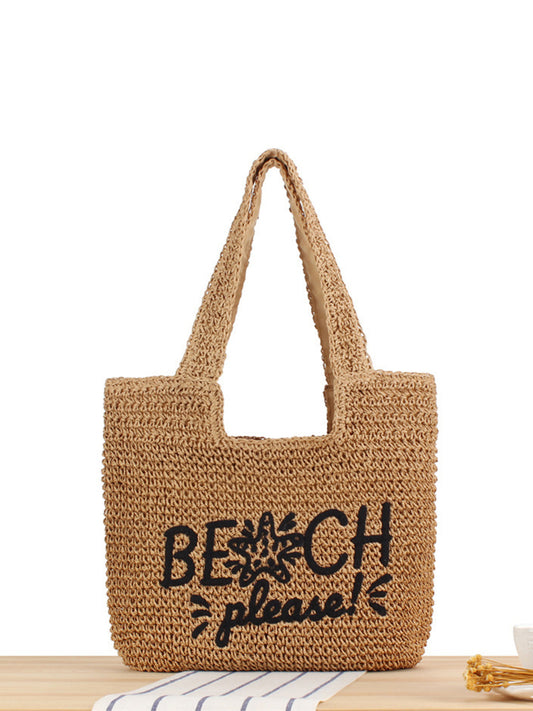 Women's Trend Woven Mori Style Large Capacity Bags