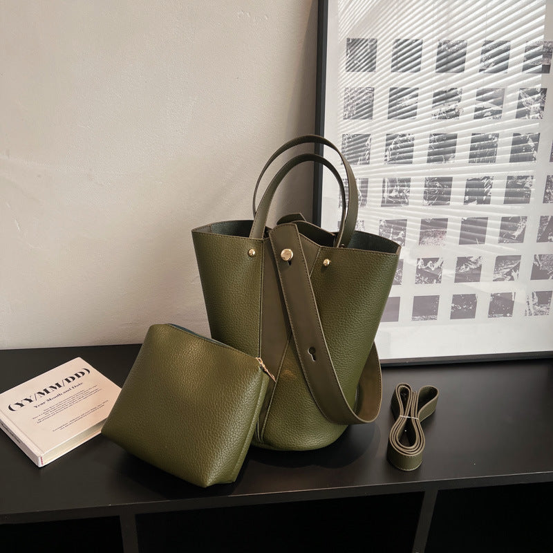 Comfortable Women's Design Suede Versatile Retro Bucket Bags