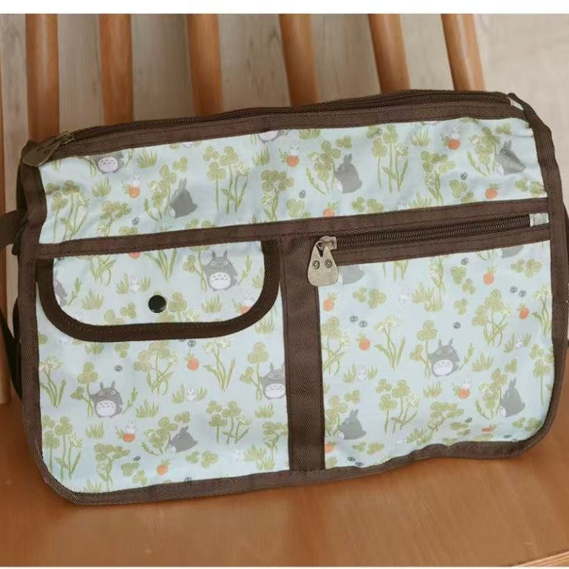 Totoro Clover Portable Cartoon Cute Printed Bags