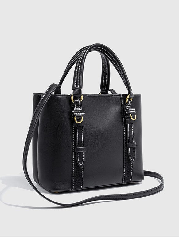 Charming Women's Trendy Black City Portable Bucket Bag