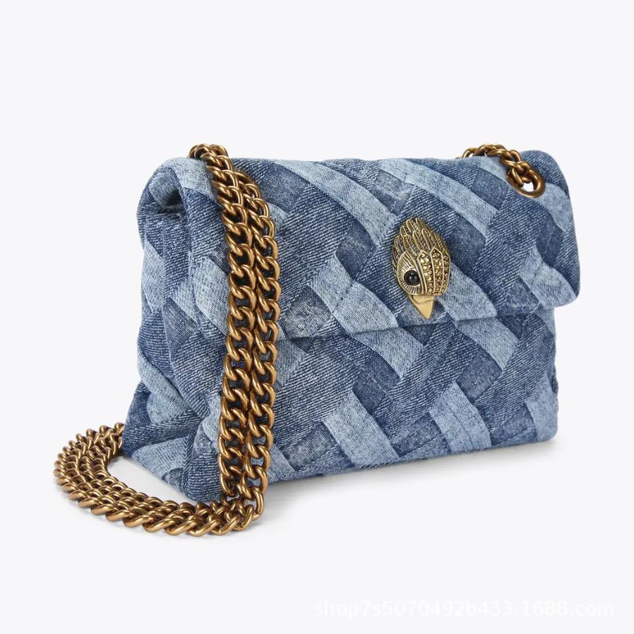 Eagle Head Denim Chain Fashion Retro Lion Ridge Women's Messenger Bag