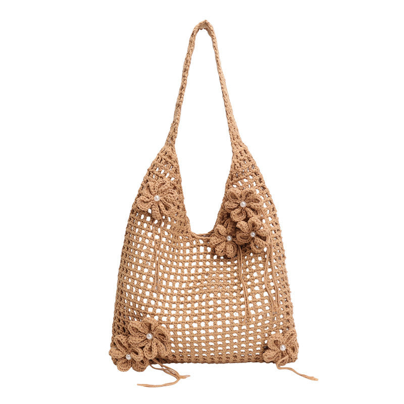 Underarm Large Capacity Woven Western Style Women's Shoulder Bag