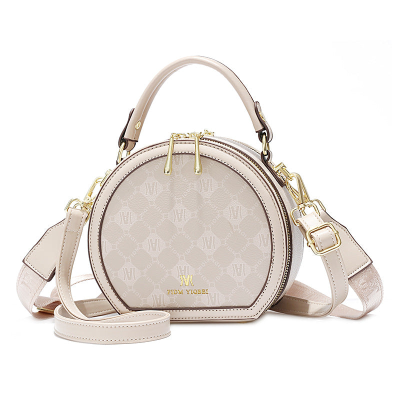 Charming Women's Popular Printed Big Round Women's Shoulder Bag