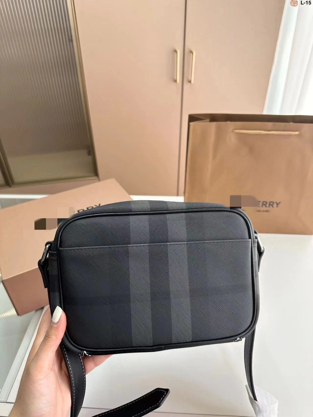 Fashionable Practical Flip Genuine Leather High Quality Men's Messenger Bag