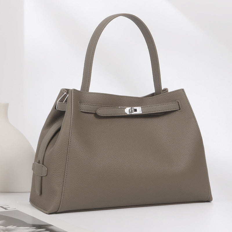 Women's Design Fashion High-grade Large Capacity Platinum Bucket Bags
