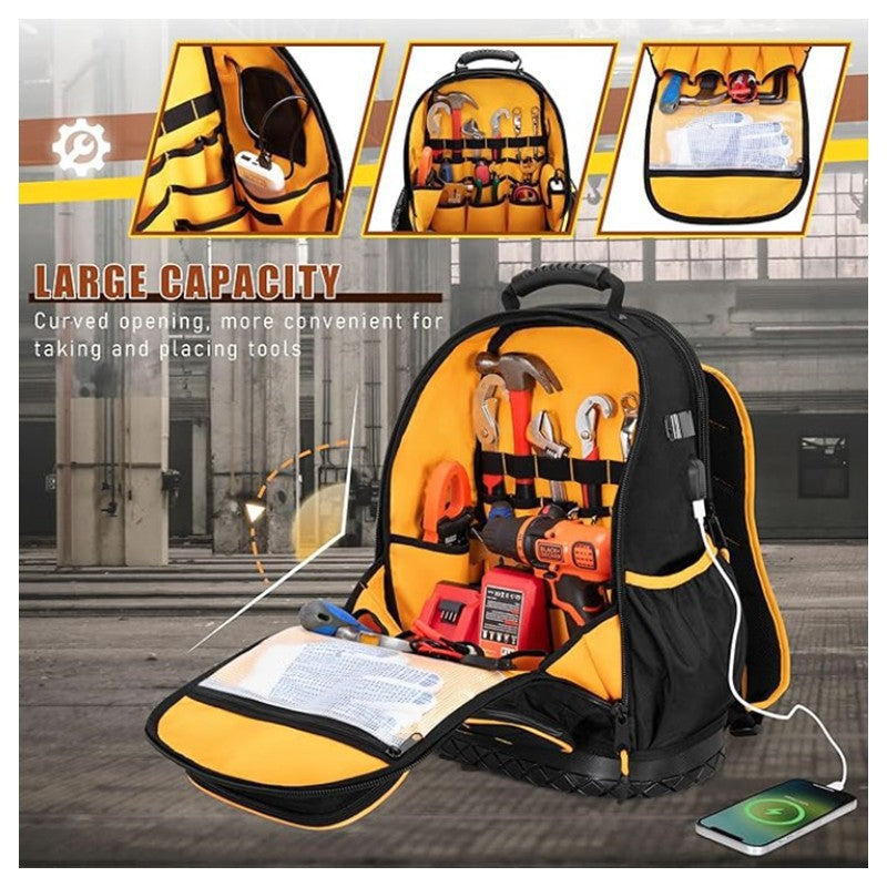 Tool Strong Durable Electrician Housekeeping Maintenance Weak Current Engineering Large Leisure Backpack