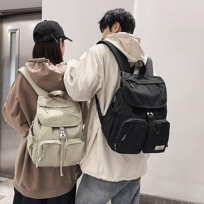 Mountain Minimalist Female Drawstring Niche College Lightweight Leisure Backpack