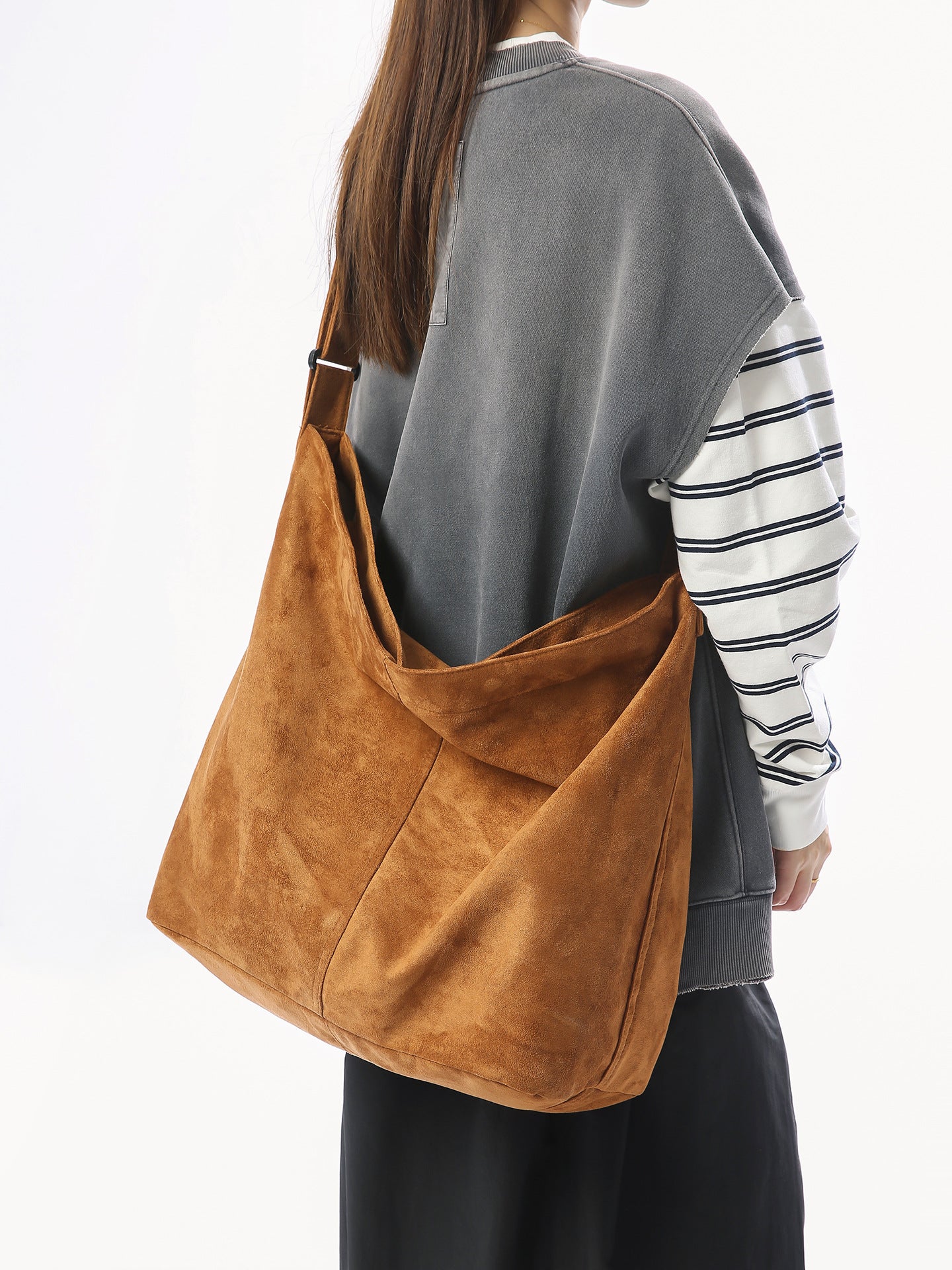 Women's Frosted Deerskin Veet Trendy Daily Commuter Style Women's Messenger Bag