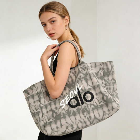 Women's Seoul Limited Canvas Large Capacity Commuter Handbags