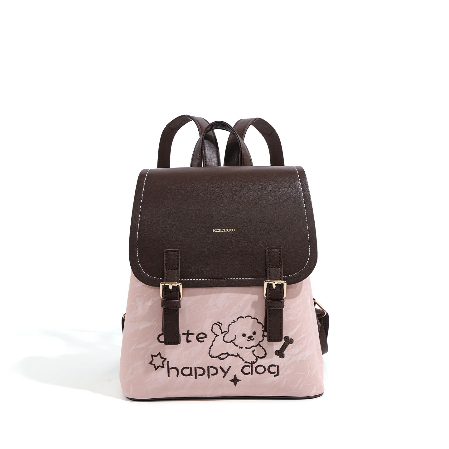 Women's Beige Pink Street Fashion Commuter For Backpacks