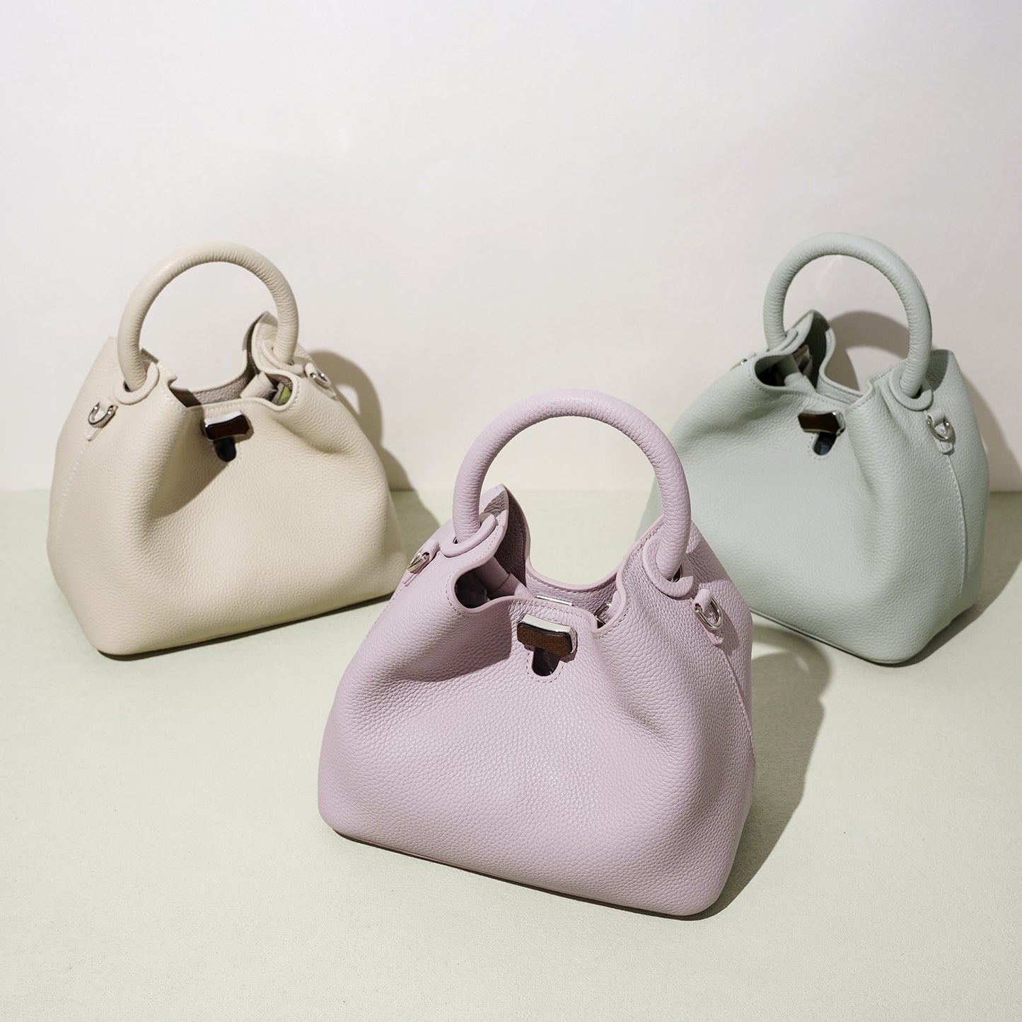 Women's High-grade Lychee Pattern Niche Simplicity Women's Handbag