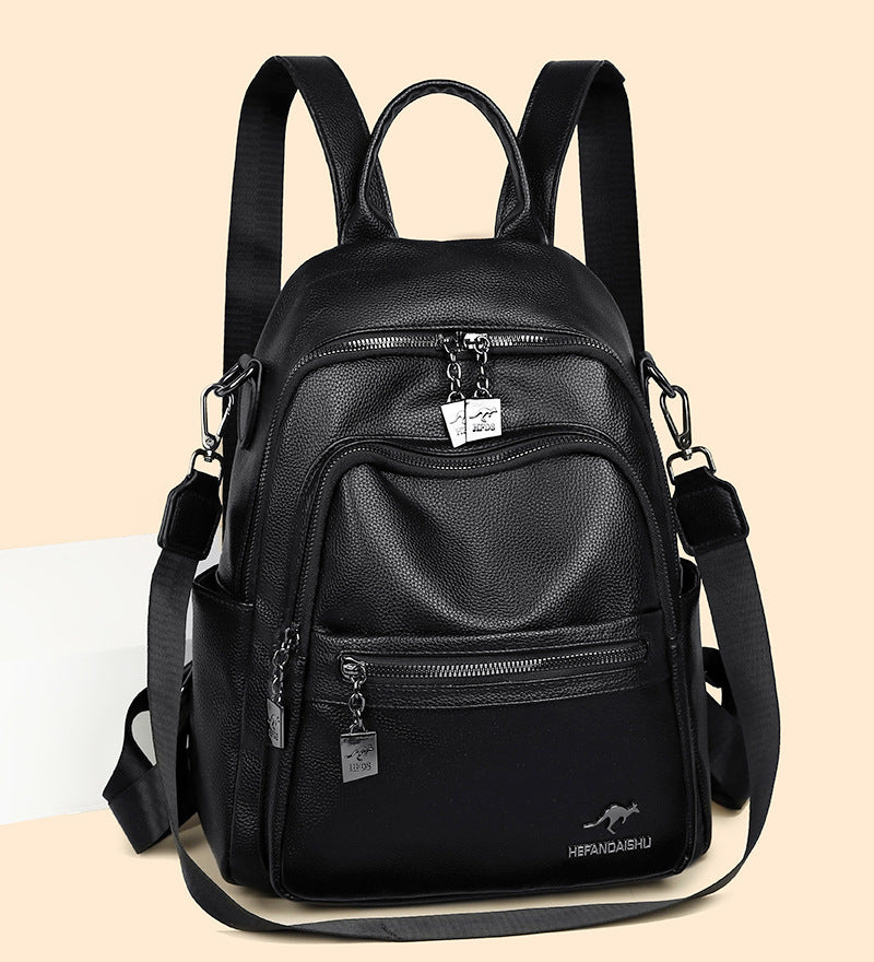 Women's Kangaroo Fashion Soft Leather Versatile Large Bags