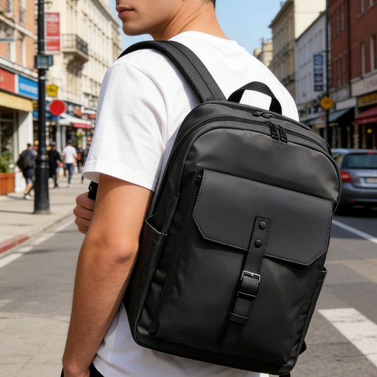 Innovative Men's Texture Large Capacity Computer Business Backpack