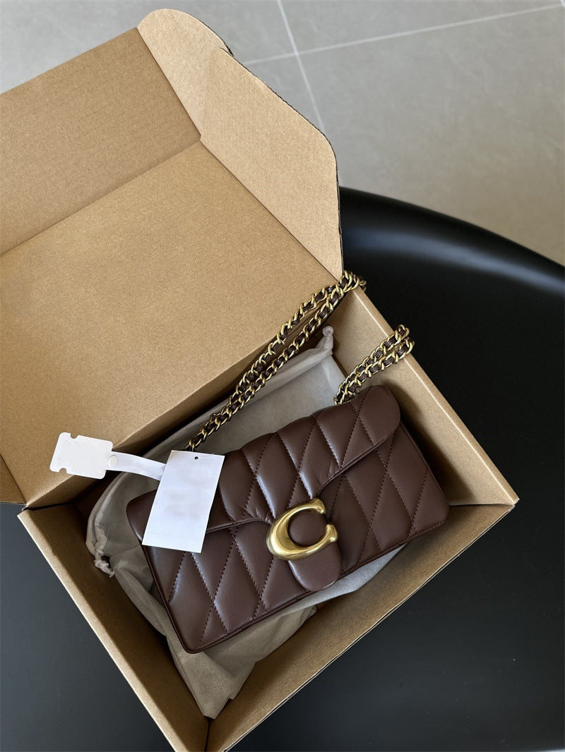 Underarm Dionysian Fashion Rhombic Sheepskin Chain Women's Shoulder Bag