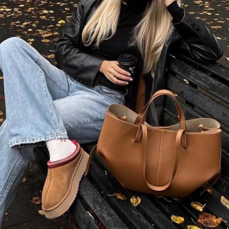 Large Capacity Underarm Vintage For Christmas Women's Handbag